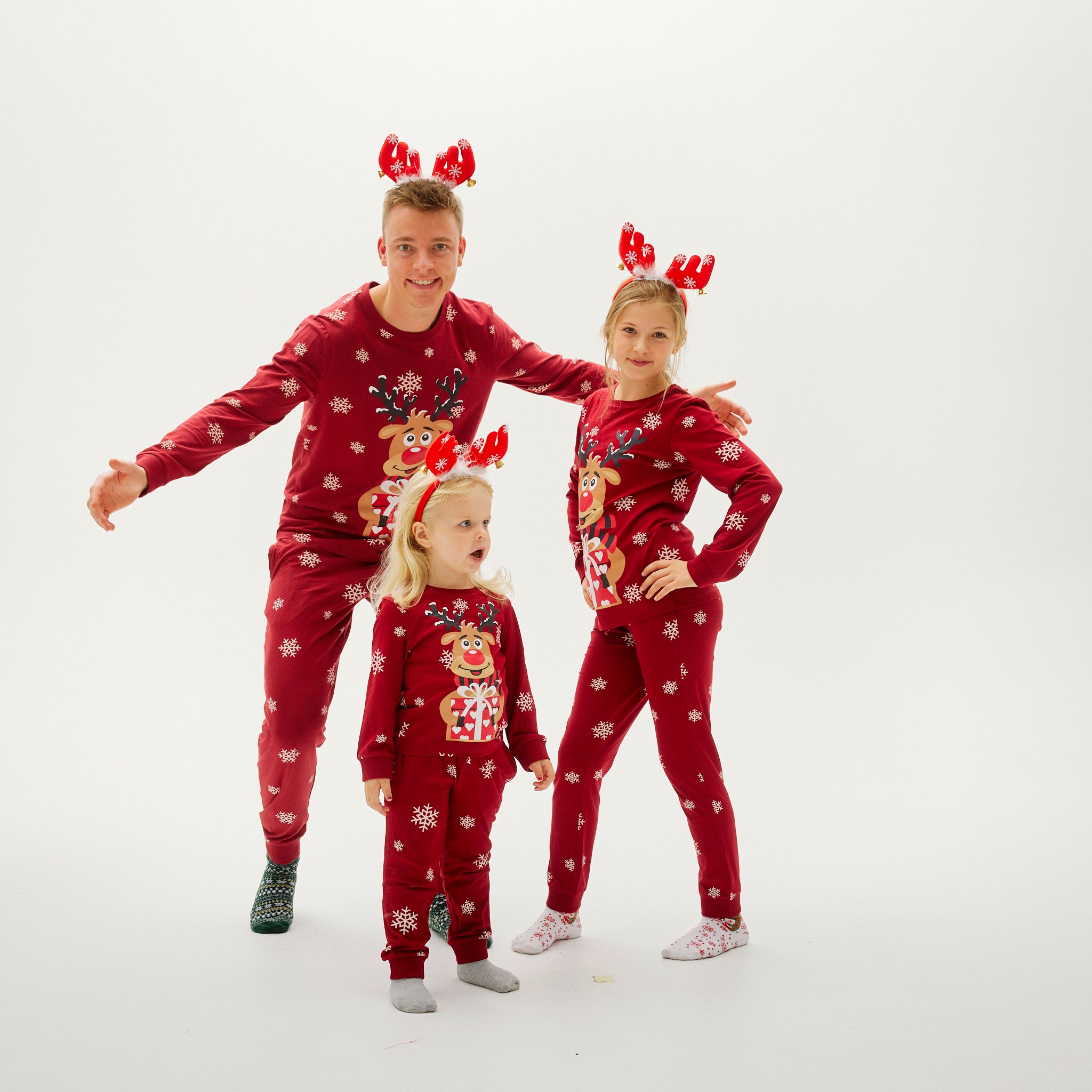 Pyjama Adorable De Rudolphe Rouge - Enfants